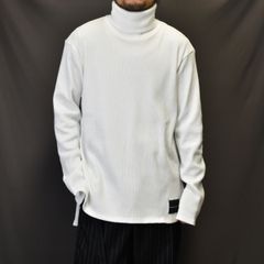 base layer turtle neck #17 (WHITE) / ワッフル タートルネック