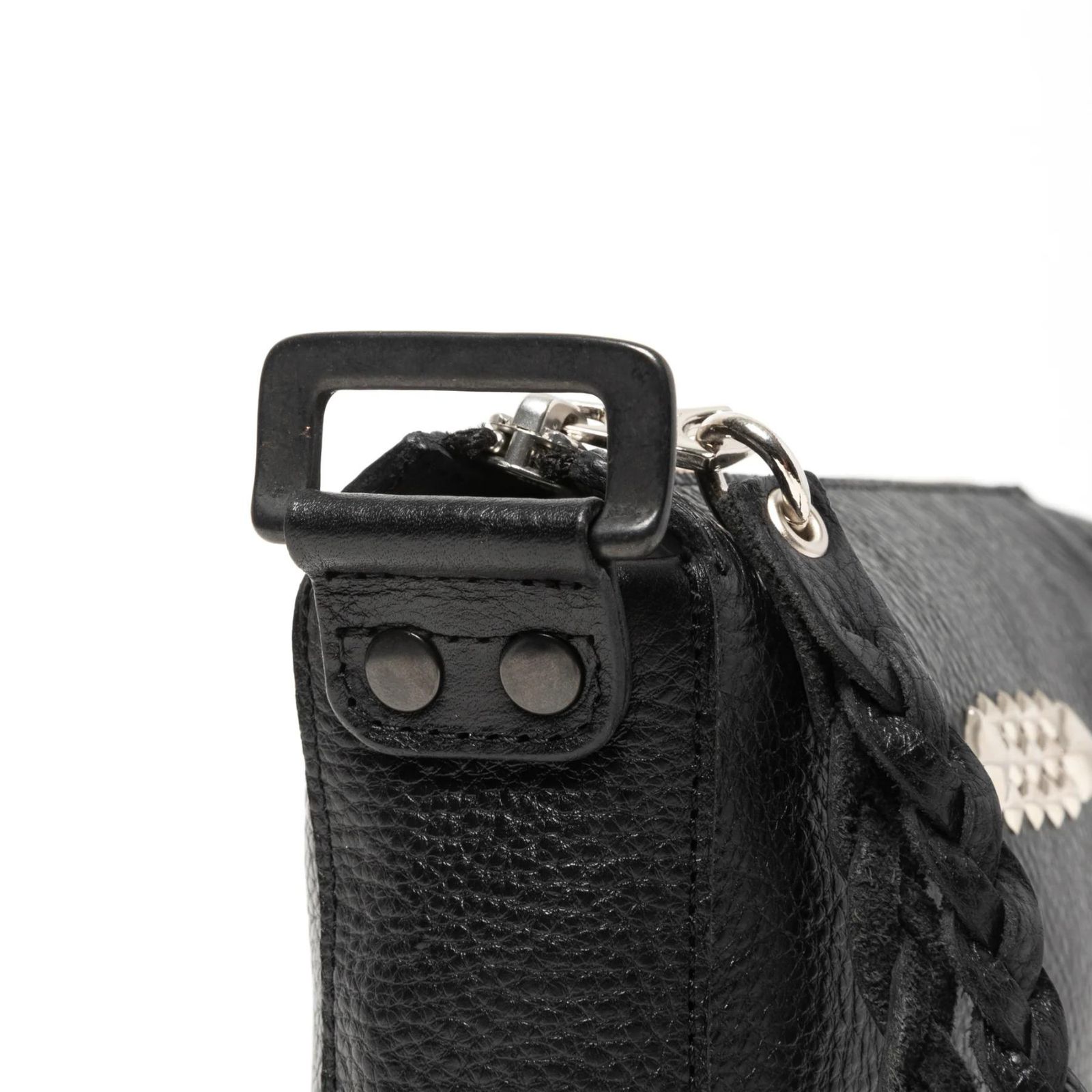 STUDS LEATHER MULTI POUCH (BLACK) / スタッズ レザー マルチポーチ