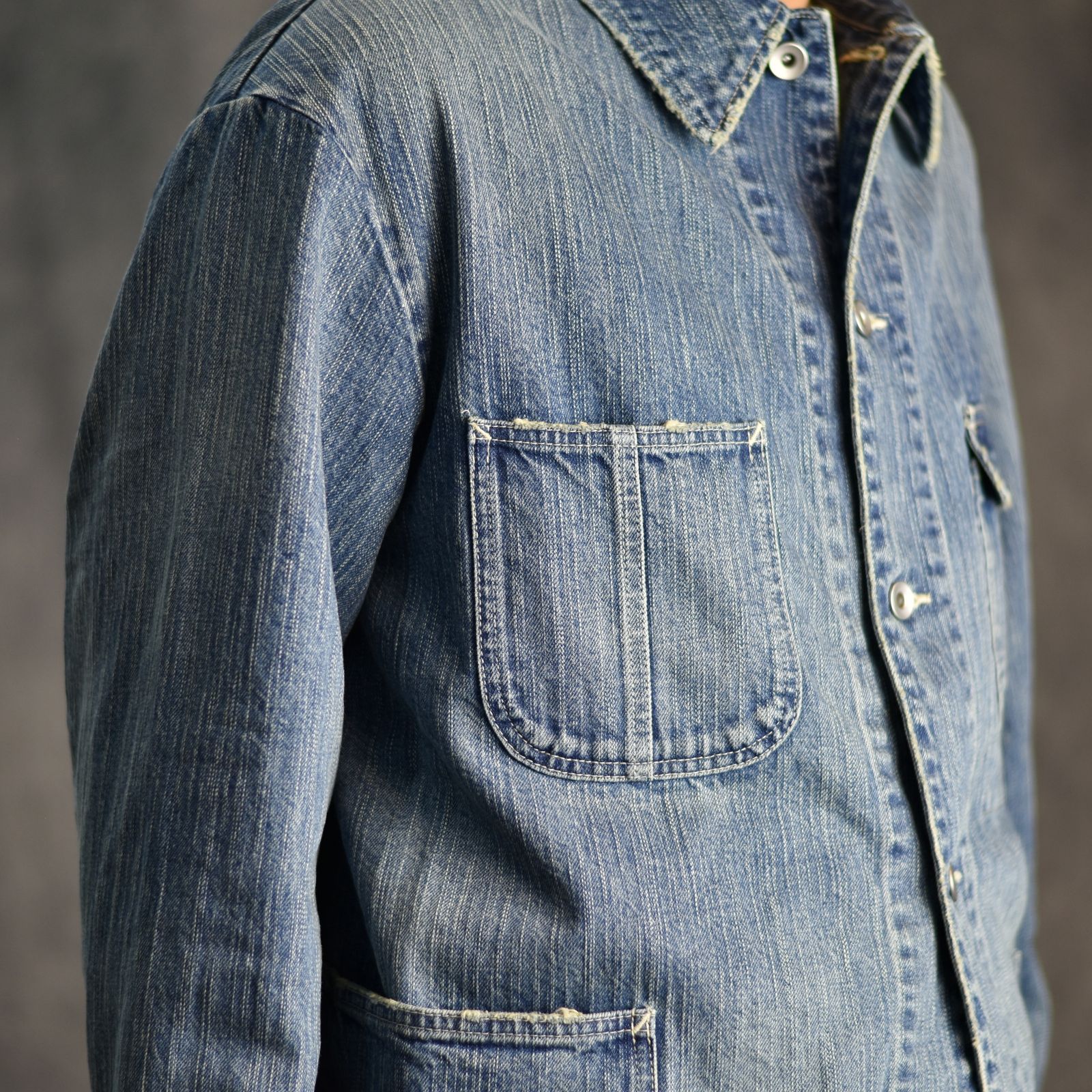 STEINBECK DENIM COVERALLS (BLUE) / デニムカバーオール （ブルー） / PC-005-3240-40