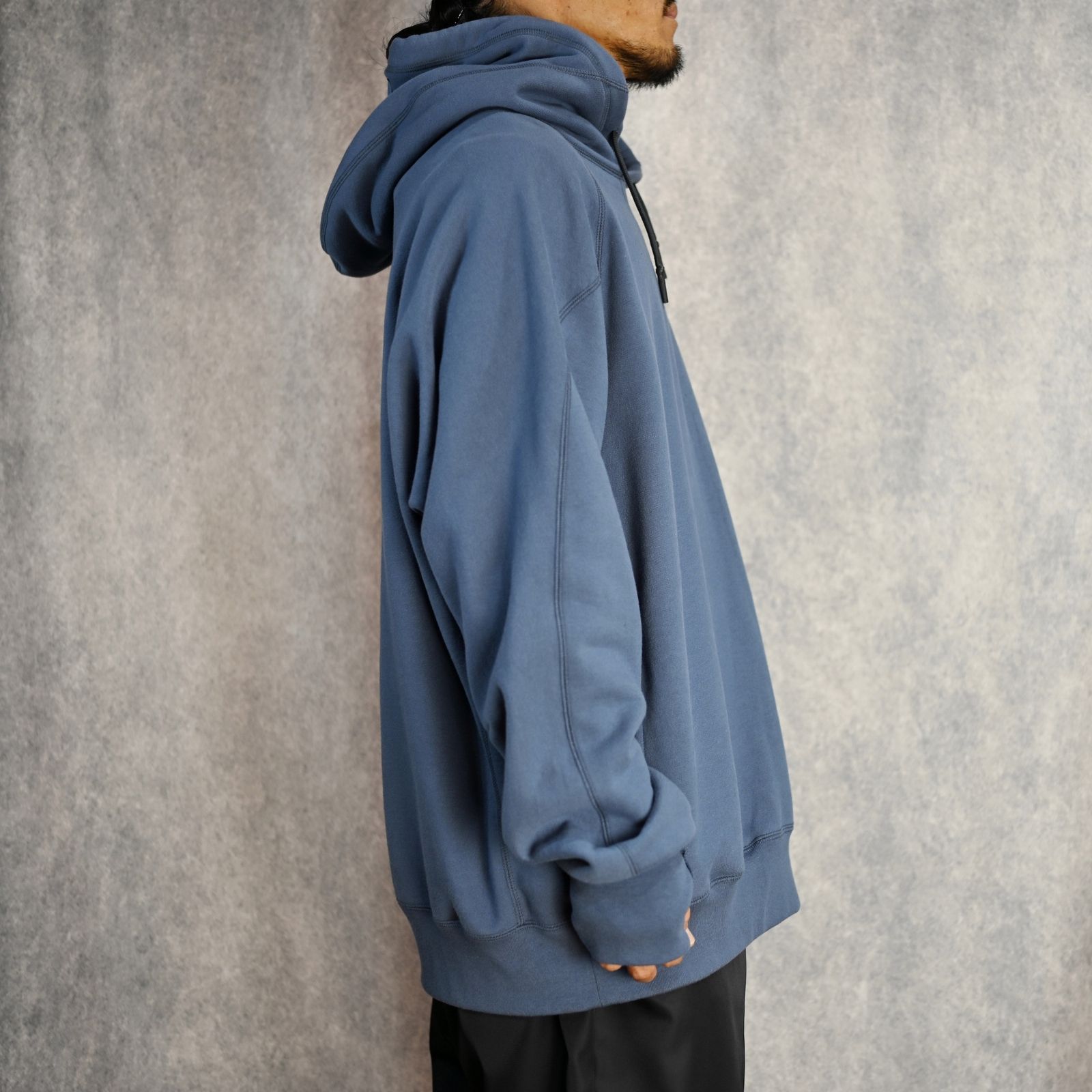 EXCHANGE POCKET HOODIE (BLUEGRAY) - フーディー パーカー （ブルーグレー） / 9242-CS01-009