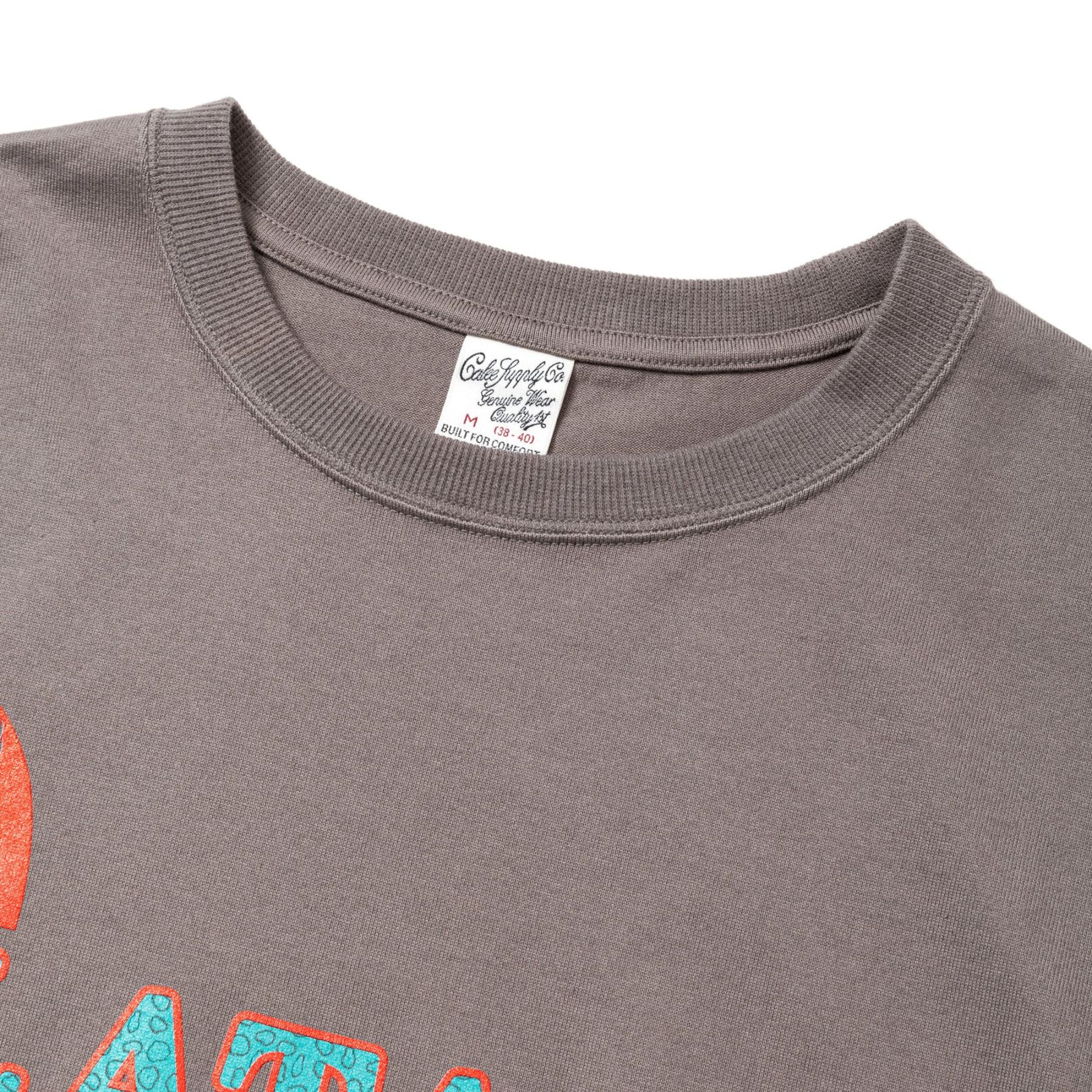 B.L LOGO DROP S/S TEE (CHARCOAL)｜ワイドシルエット プリントTシャツ｜CL-25SS052
