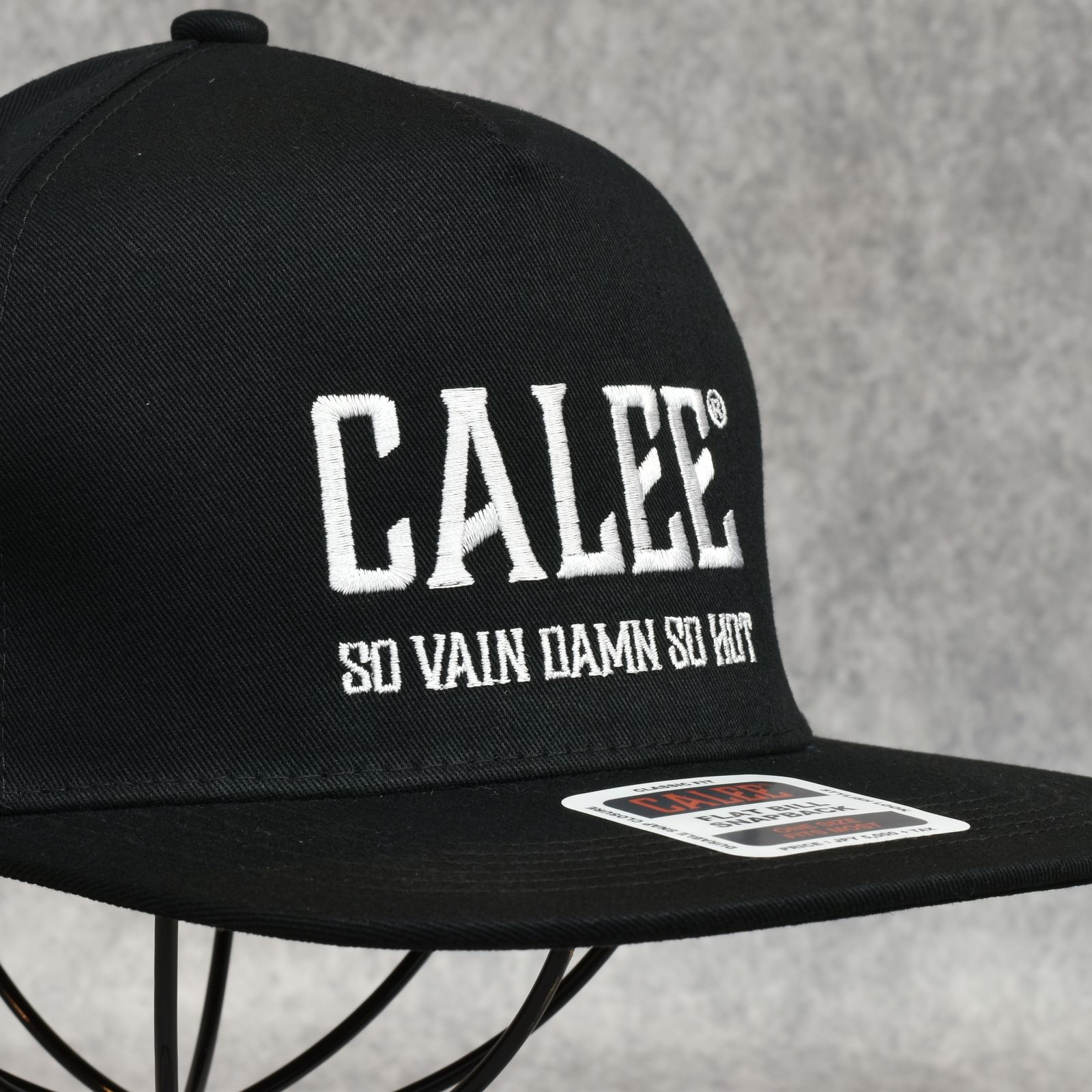 CALEE NATIONAL LOGO SOUVENIR CAP (BLACK/WHITE)｜ベースボール キャップ｜CL-25EA001EX