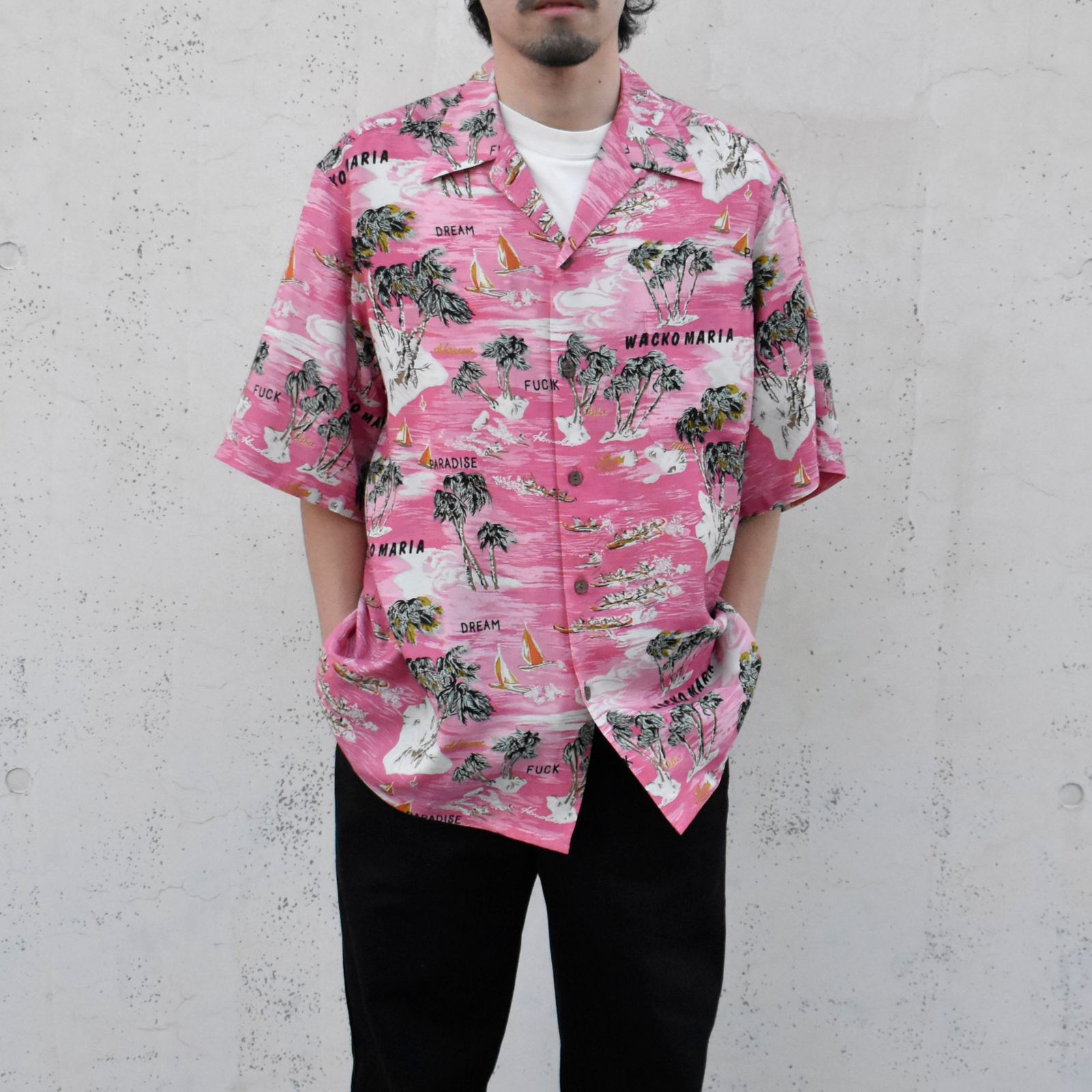 × WACKO MARIA アロハシャツ （PNK / ピンク）