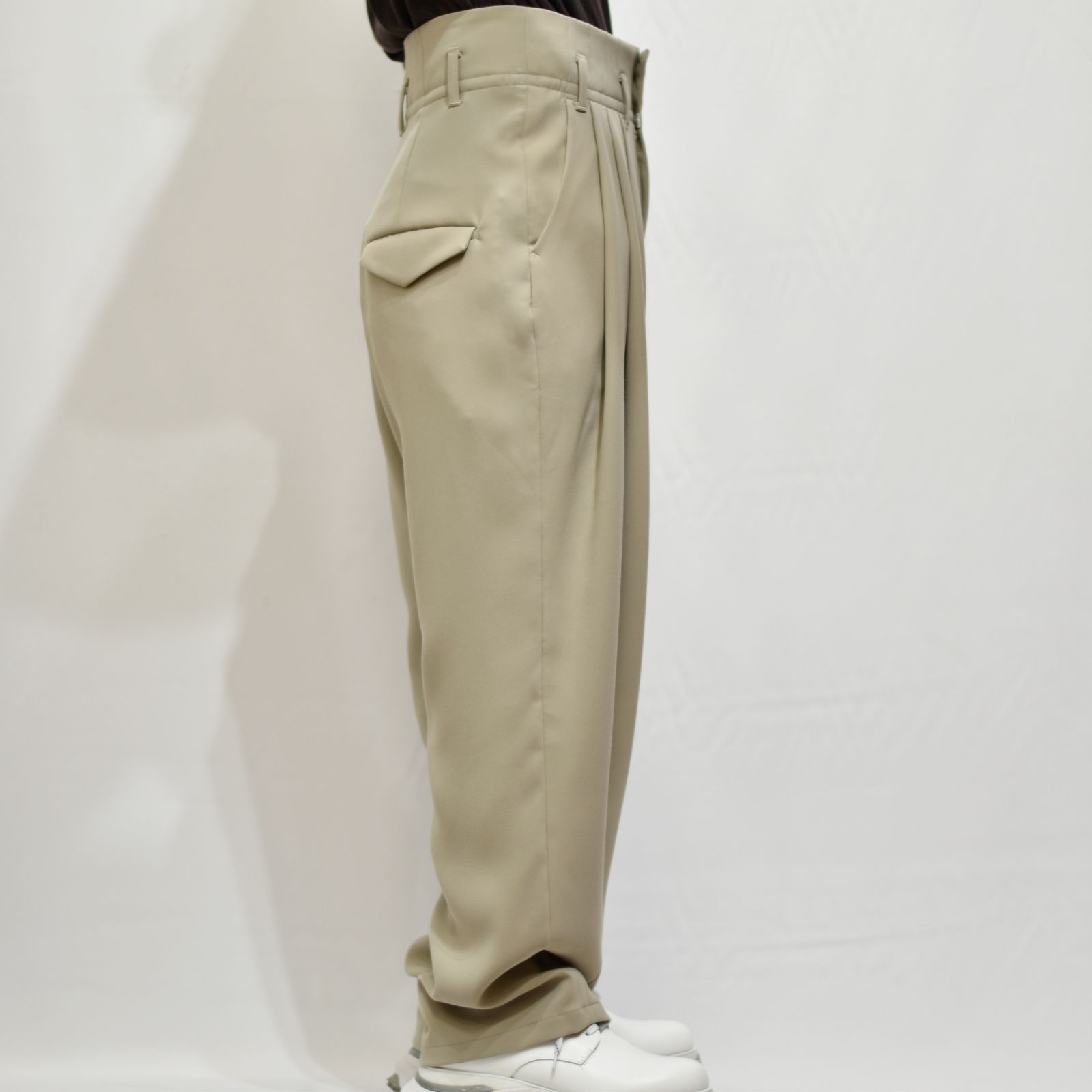 ハイウエストワイドパンツ / LB22SS-PT03-DT (BISCUIT)