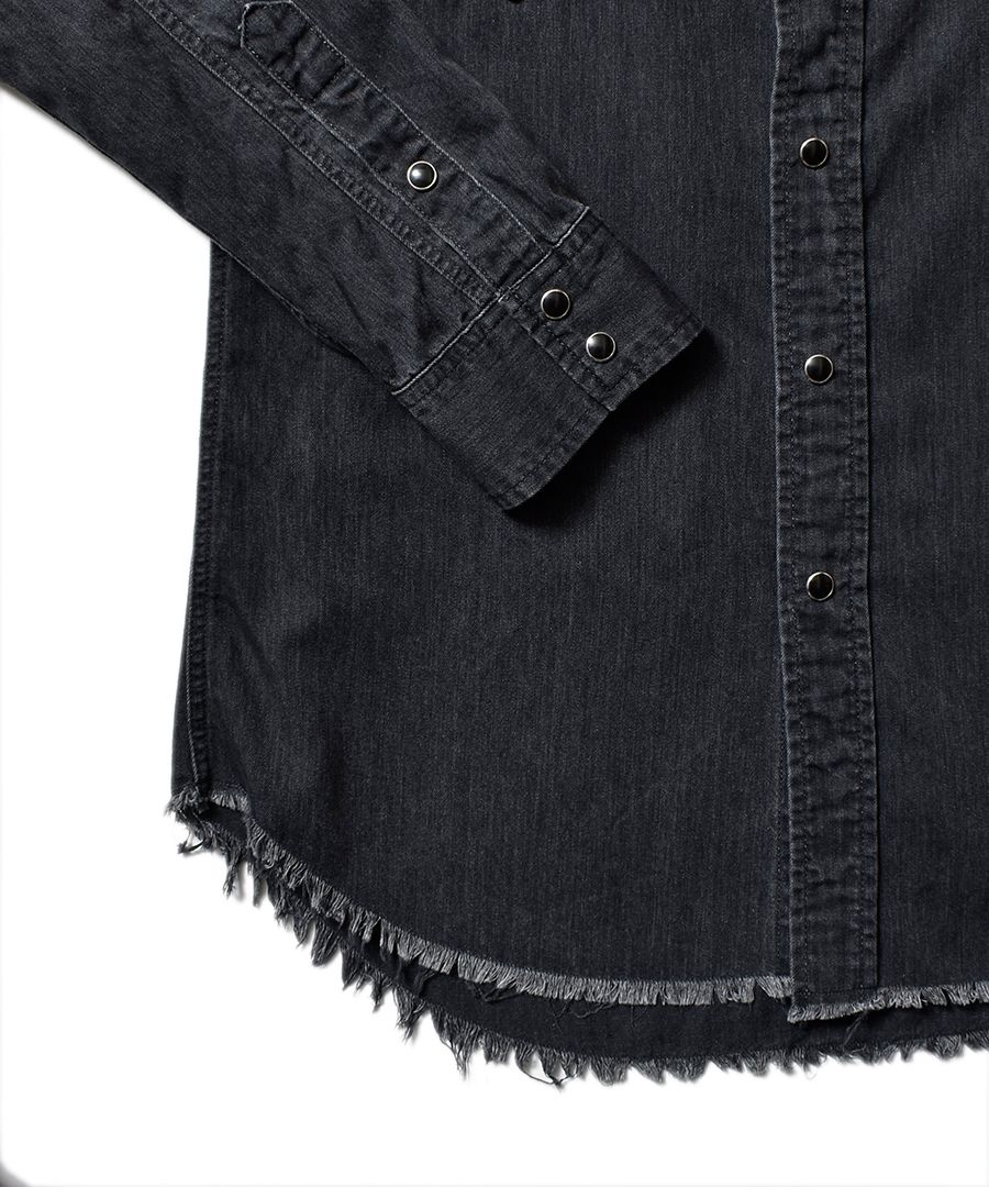 [STANDARD] Denim Western SH BLK / ウエスタン デニムシャツ （ブラック）