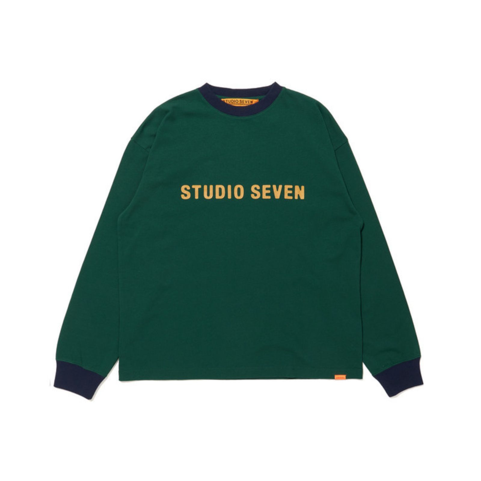 Ringer Logo Long Sleeve T-shirt （GREEN） /  リンガーTシャツ （グリーン）