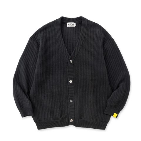 ×EYYA KNIT BIG WAFFLE KNIT CARDIGAN (INK BLACK)｜× エイヤ ワッフル ニット カーディガン｜CL-26SS001EYYA