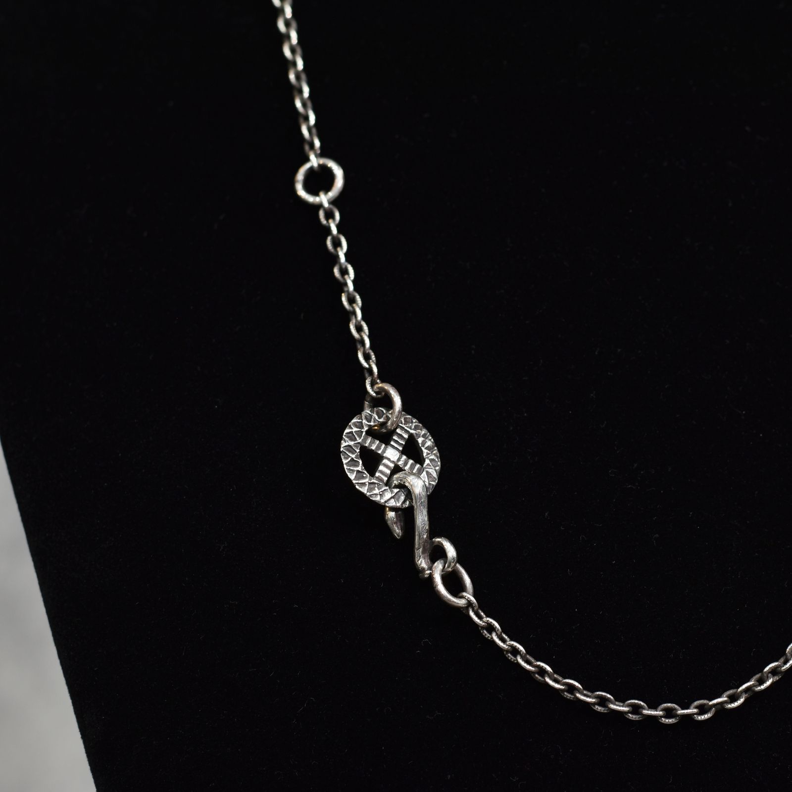 × D.O.D SILVER SNAKE WHEEL NECKLACE ＜EXCLUSIVE＞ (SILVER)｜× ディーオーディー スネーク ホイール型 ネックレス｜CL-25AW004JW EX