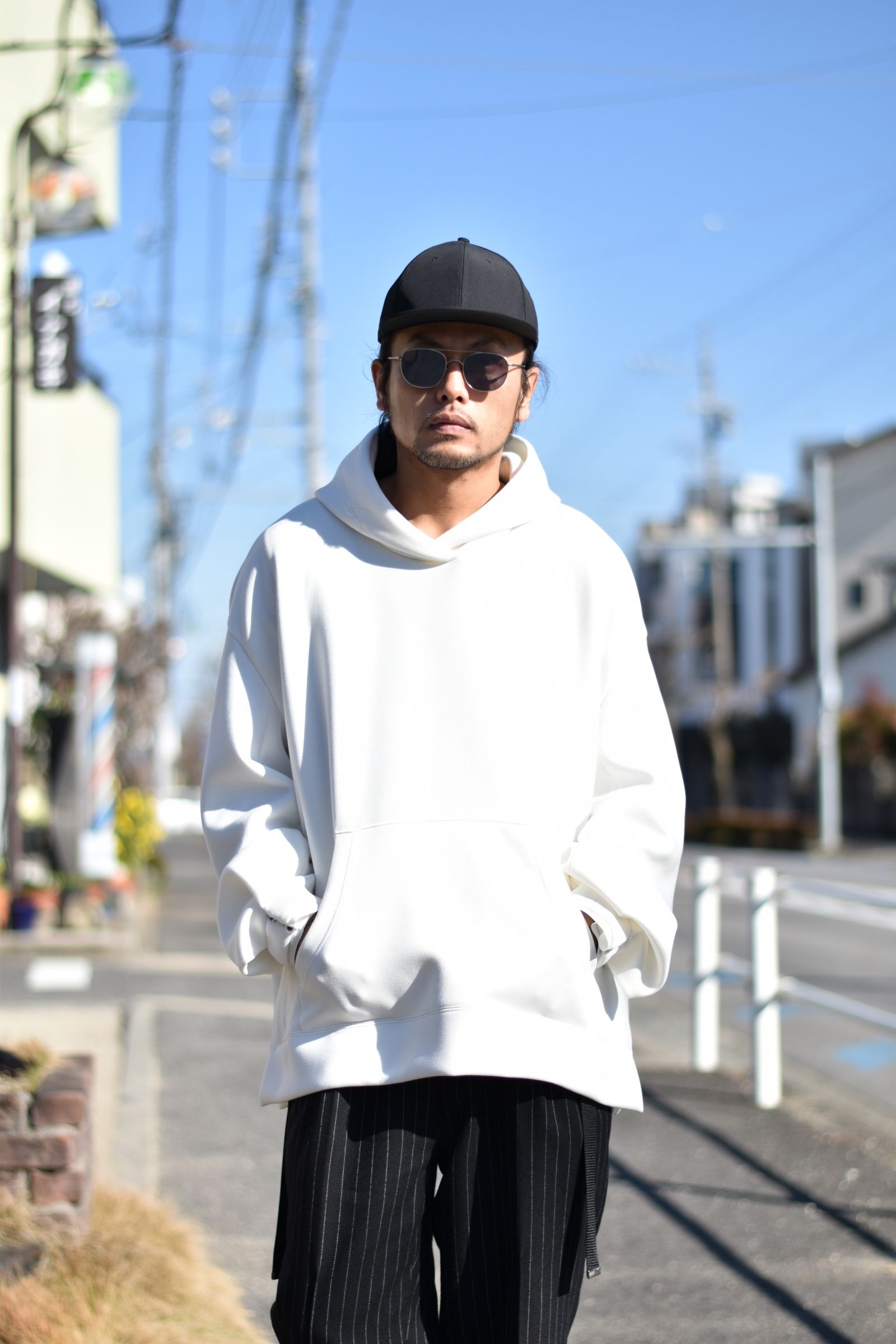 ジップベント フーディ / LB22SS-PK01-NM (WHITE)