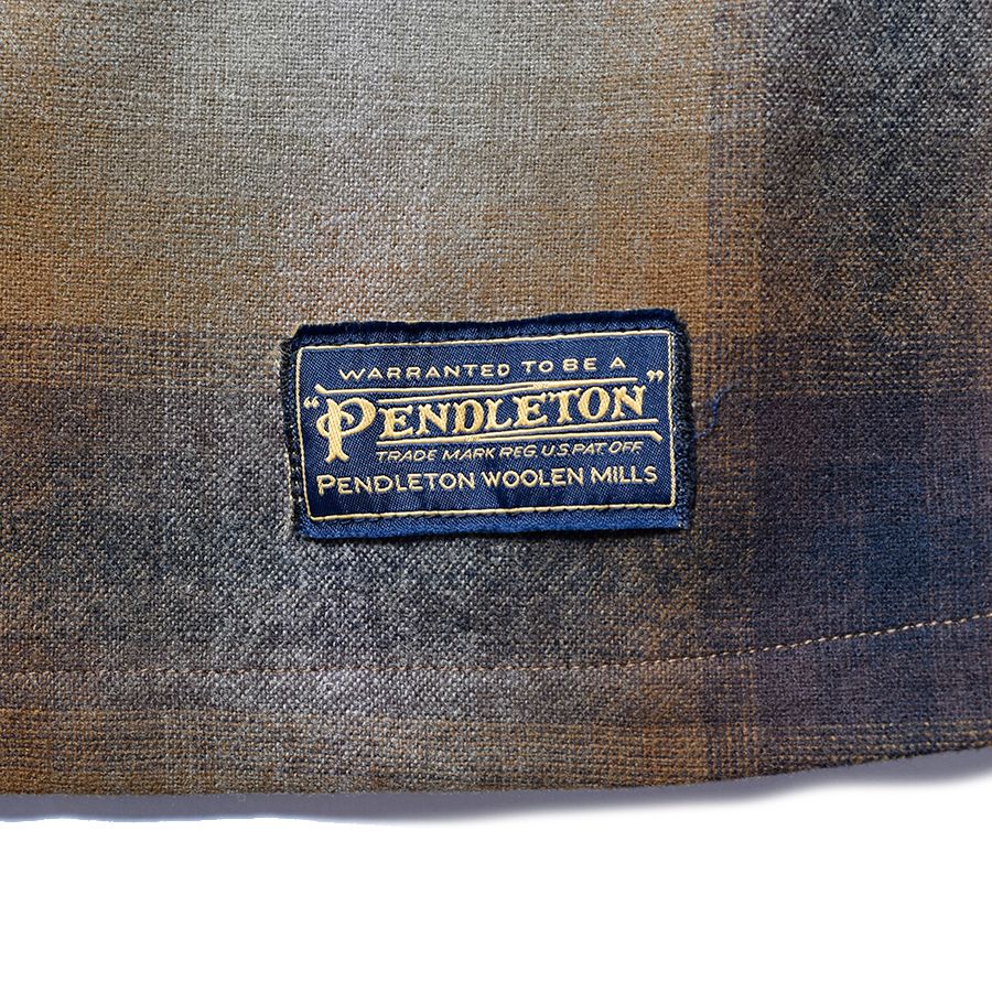 MINEDENIM - × PENDLETON W.Check Double Pocket Ooen Collar SH