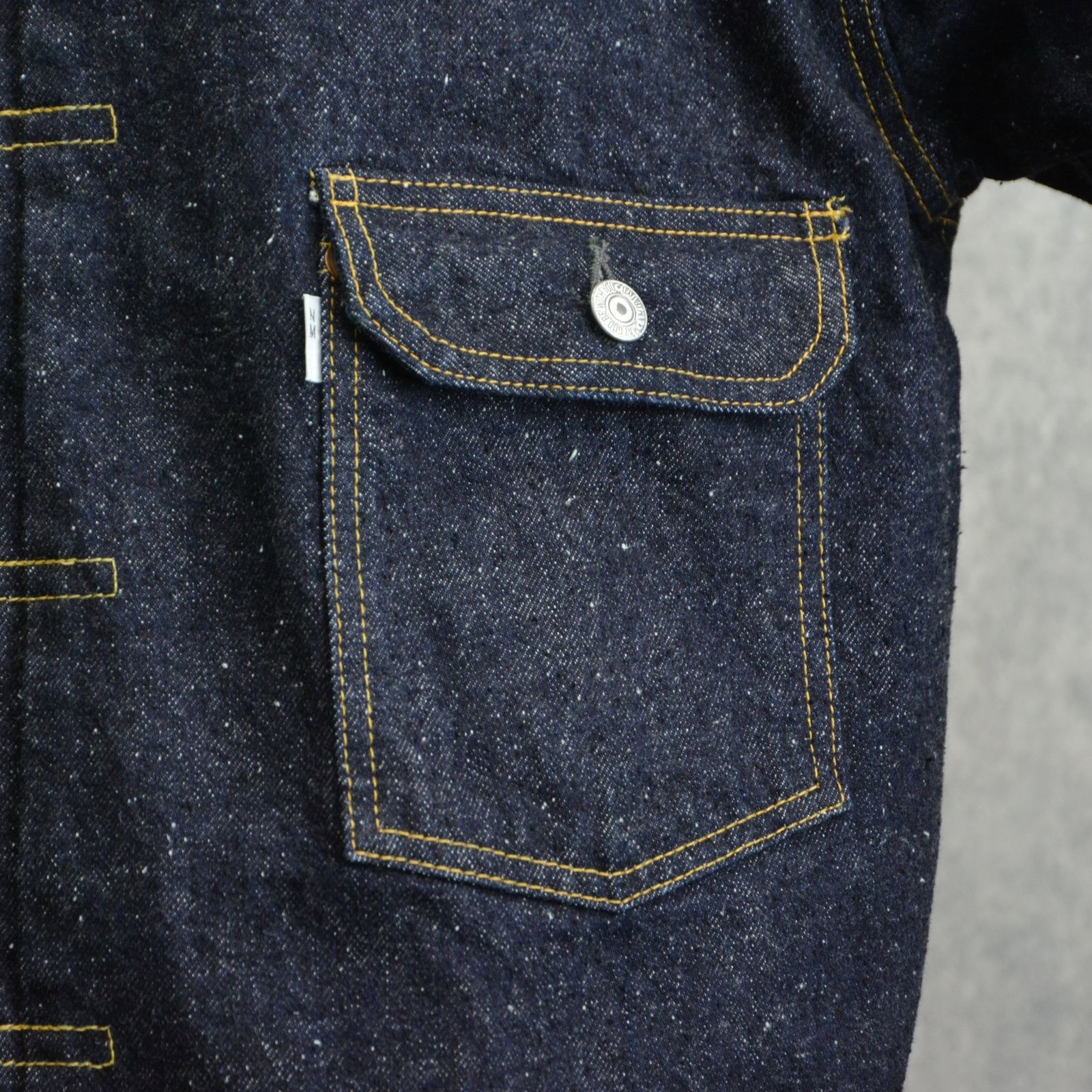 #023 LV T-BACK DENIM JACKET BLEACH ONE-WASHED （INDIGO） / デニムジャケット Gジャン ワンウォッシュ （インディゴ）
