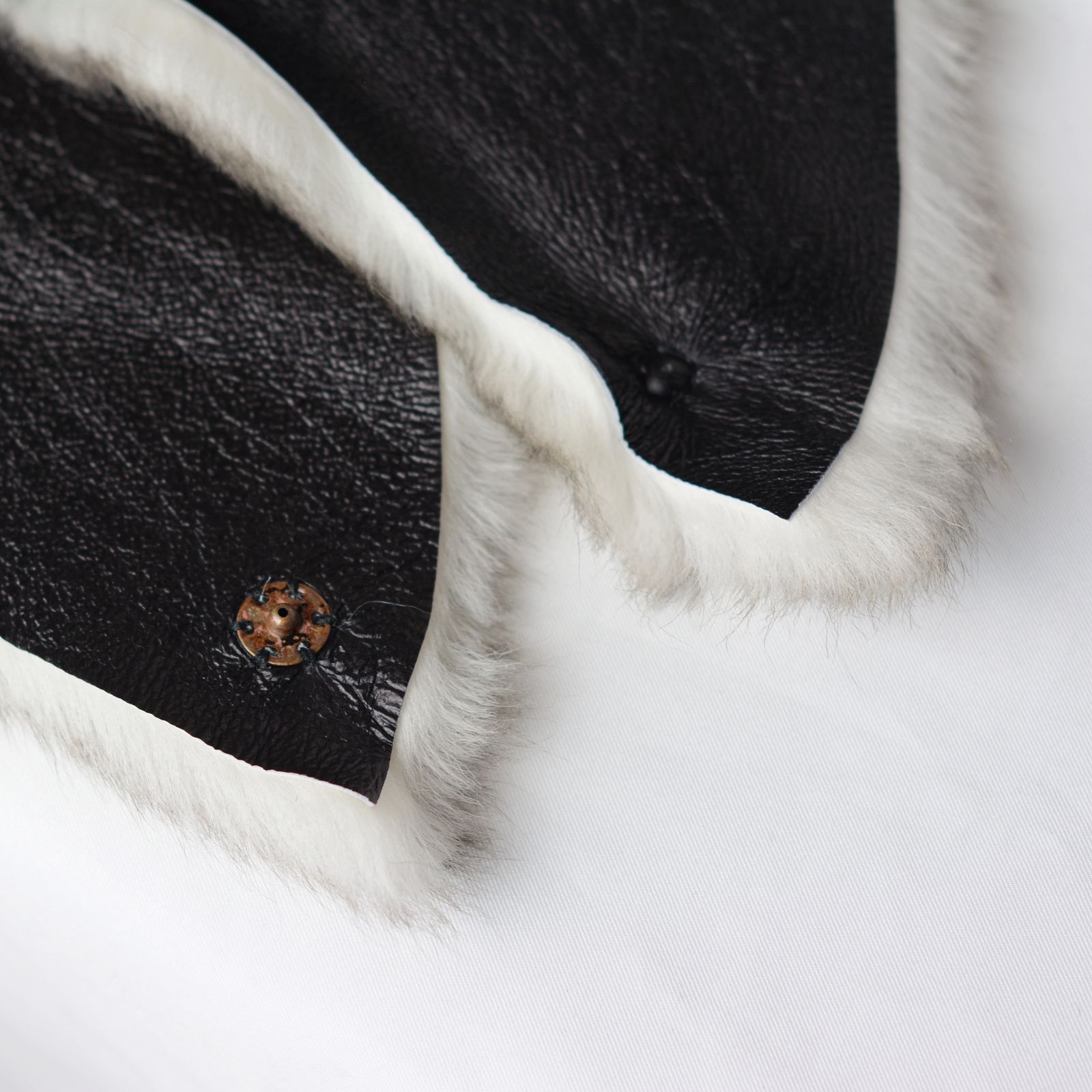 SHEEP SHEARLING NECK WAEMER"