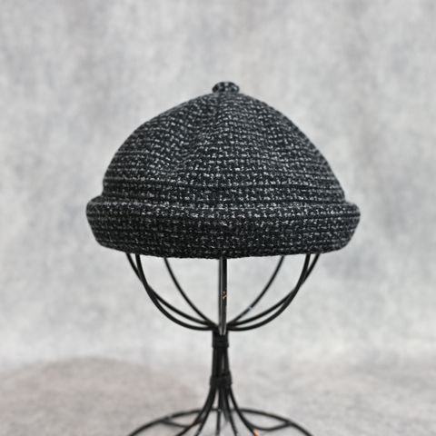 TWEED KNIT FISHERMAN’S CAP （GRAY）｜ツイード ニット フィッシャーマン キャップ｜BFA-P-031-3651-0011
