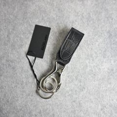 オイルクロコ キーホルダー （BLK / ブラック） 387-02