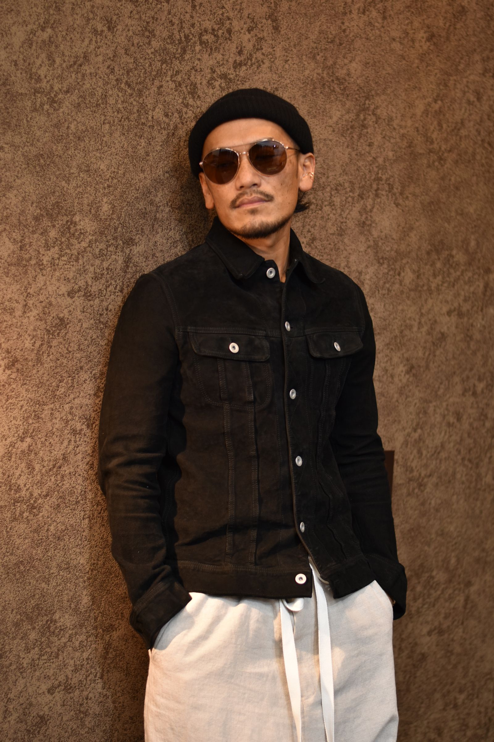 XX Yohji Yamamoto JAPAN CALF WET WHITE “GARMENT-DYED” DOUBLE