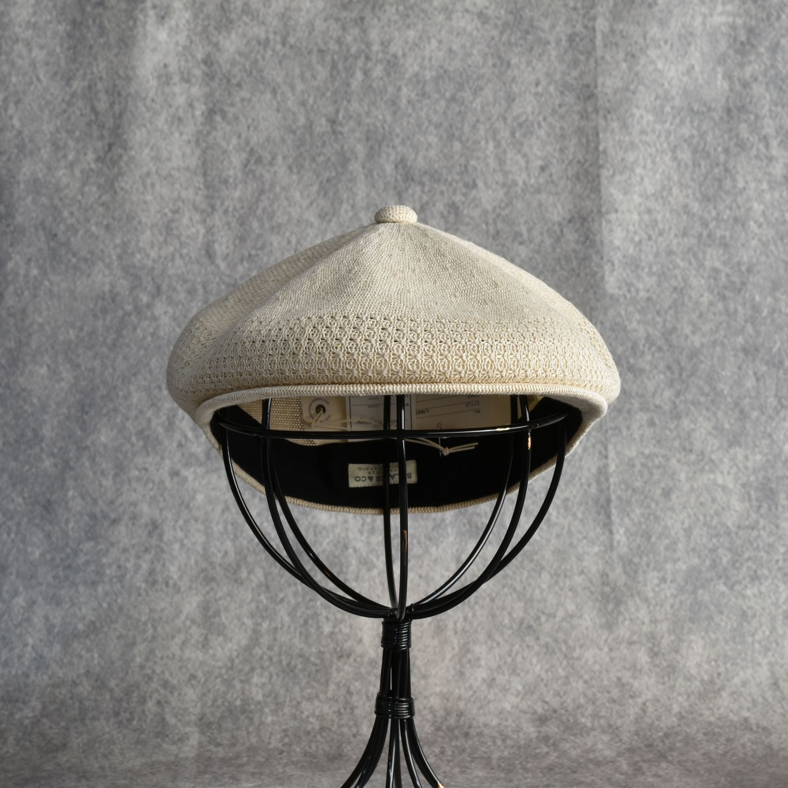 Linen Hunthing Cap "GENTLEMAN" (IVORY) / リネン ハンチング帽