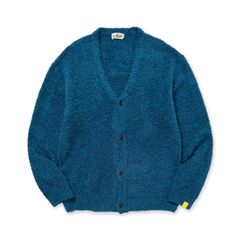 × EYYA KNIT C/F CARDIGAN (BLUE)｜× エイヤ コットンフリース カーディガン｜CL-25AW001EYYA