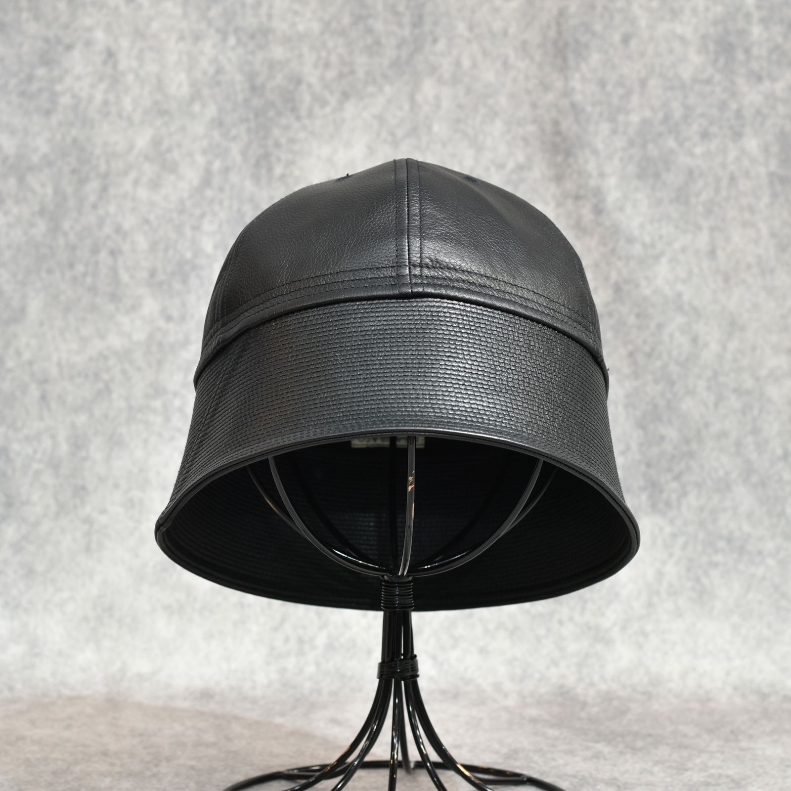 Cowhide Sailor Hat "SHEPHERD" (BLACK)｜カウハイド セーラーハット｜Y01014