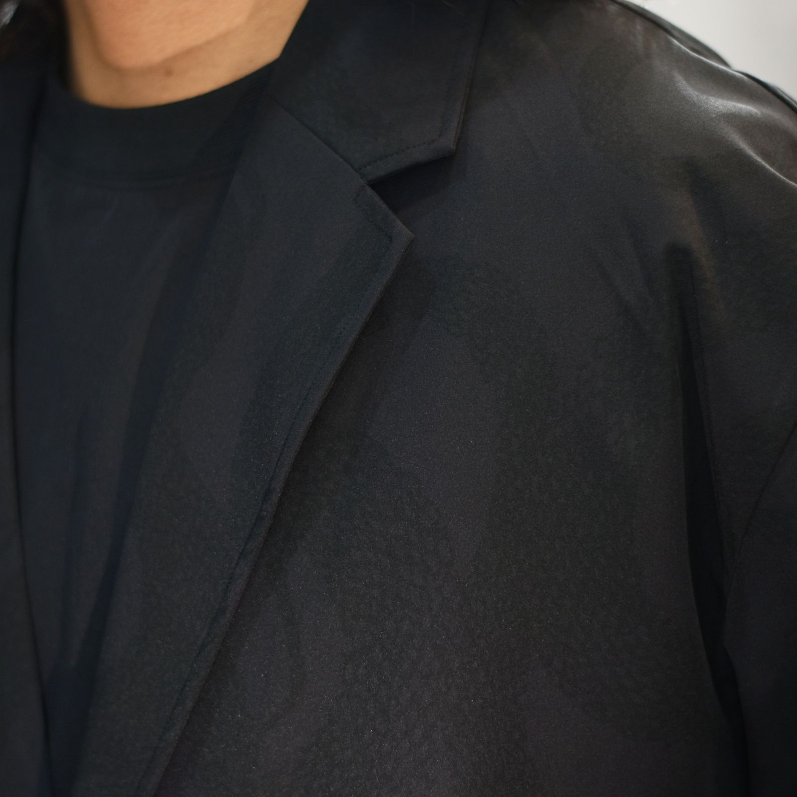 × OVYS SNAKE PATTERN NYLON T/T JACKET & PANTS (BLACK)｜× オーヴィーズ 蛇柄 ナイロン セットアップ｜ov-ls-jkpt-0001