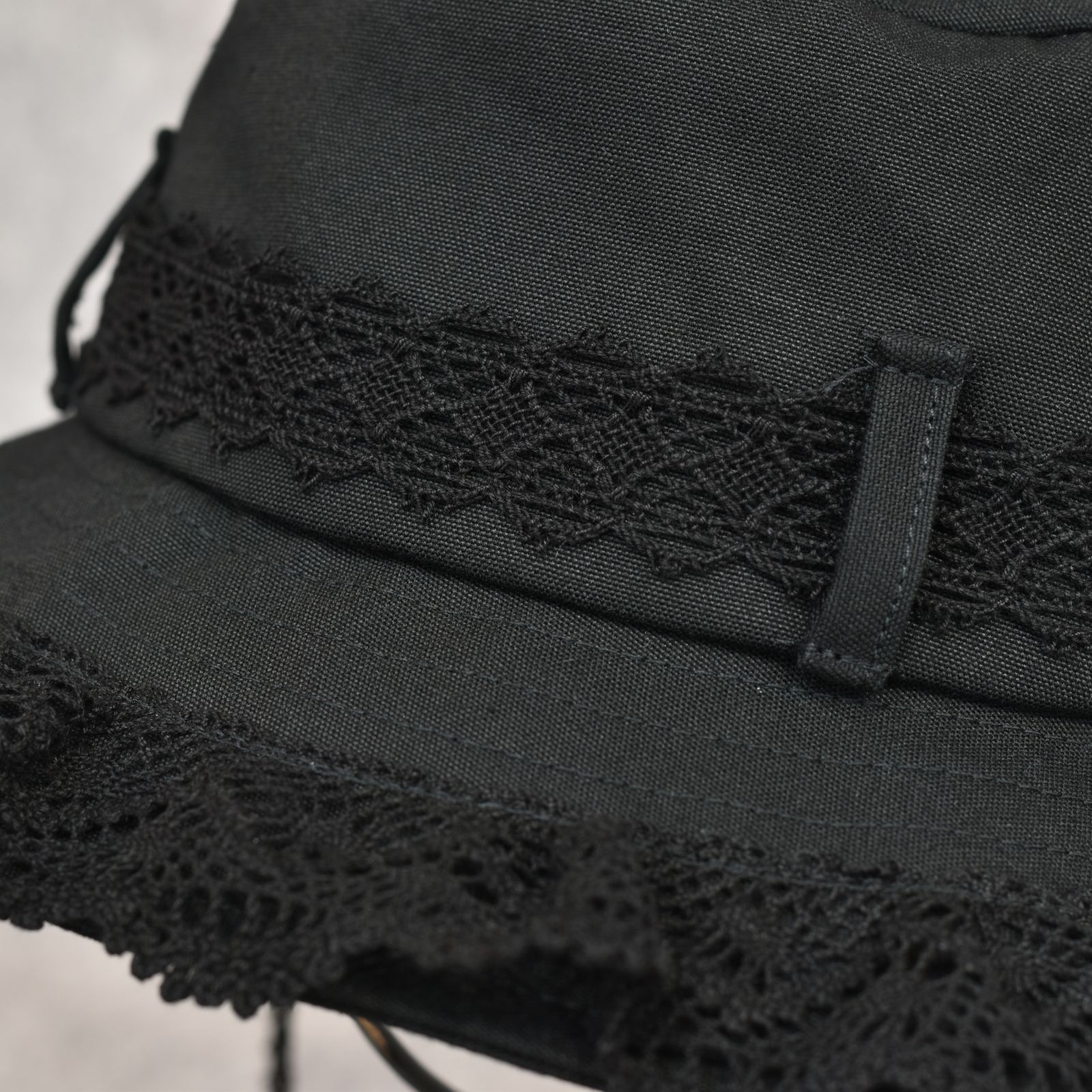 FRILL LACE BUCKET HAT (BK)｜フリルレース バケットハット｜PD26SAC01