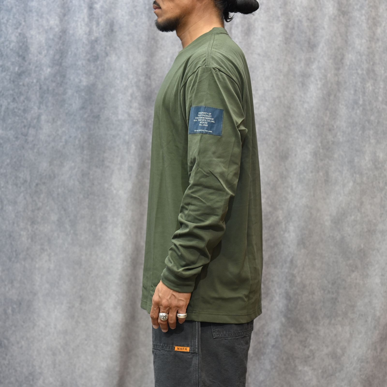 EXCHANGE SERVICE LONG SLEEVE （KHAKI） /  ロングスリーブ Tシャツ （カーキ） 9252-CS82