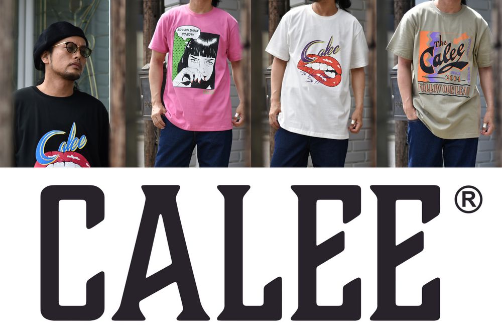 CALEE - キャリー | 22SS | プリントTシャツ・ベレー帽 | 着用