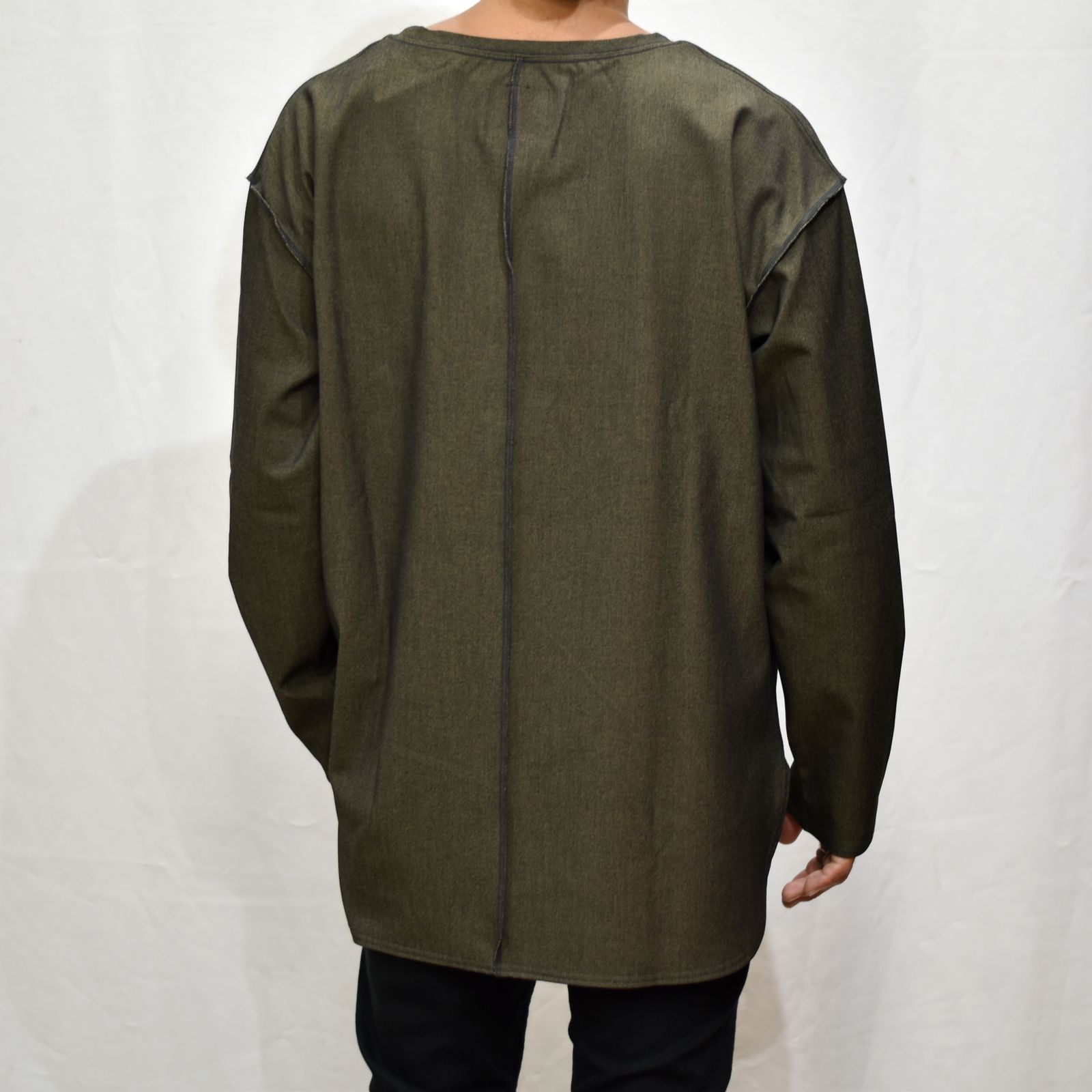 ポリエステルレーヨンアクリル ストレッチ カットソー （KHAKI）