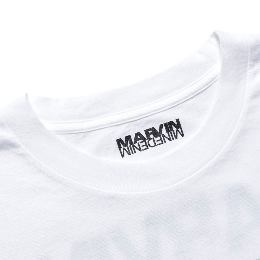 MARVIN × MINEDENIM “Björk” Crewneck T-SH （WHITE） /  プリント Tシャツ カットソー （ホワイト） MND-MRV004