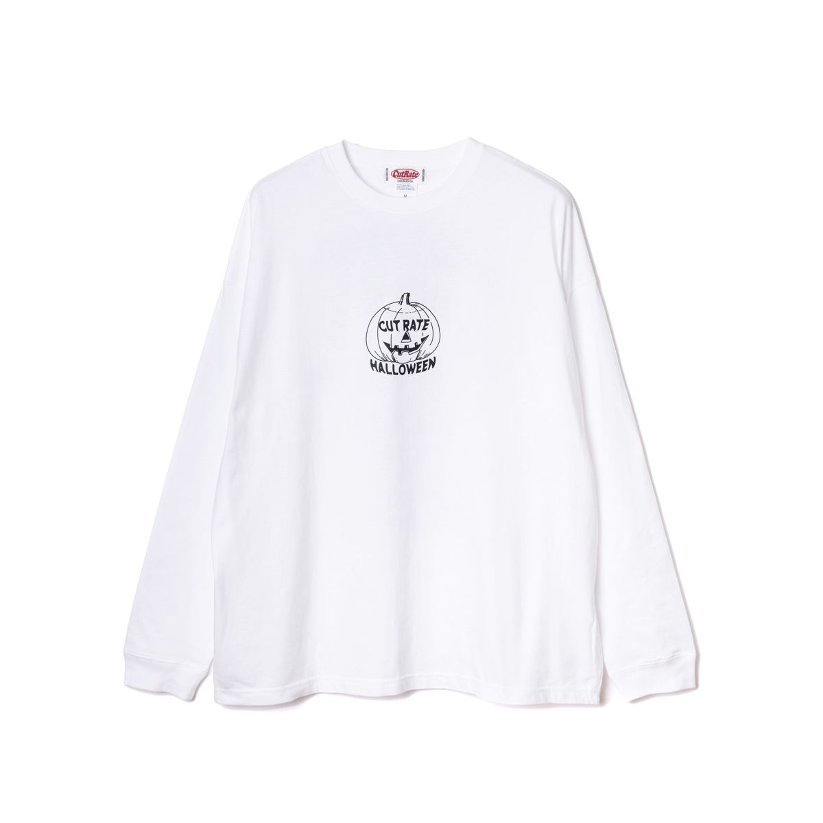 HORROR NIGHT DROP SHOULDER L/S TEE <MERMAN> (WHITE) / ドロップショルダー ロンT
