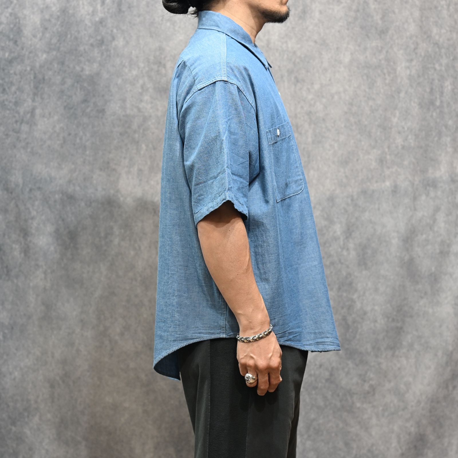 × BIGMAC HALF SLEEVE SHIRT （BLUE / ブルー）｜半袖シャツ｜2261-SH60-027