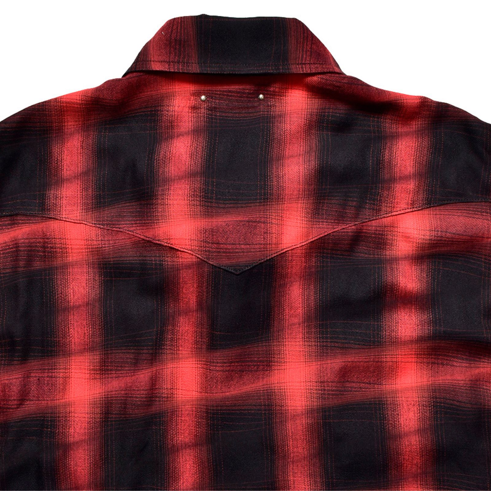 Distortion Ombre Check L/Western SH （RPT） / オンブレーチェック シャツ （レッド）