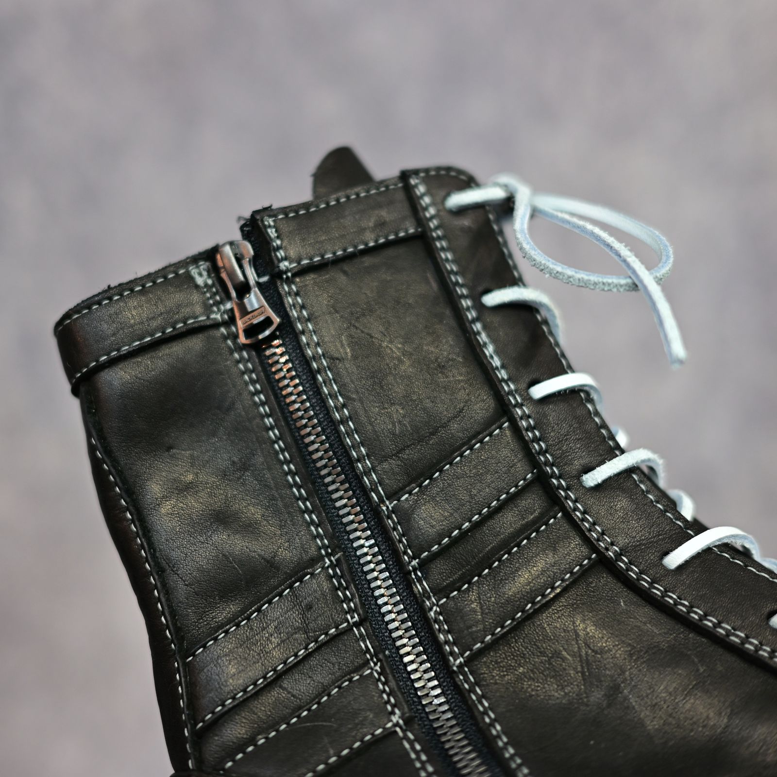 ジャパンショルダー製品染め コンバットスニーカー （BLACK）｜ブーツ スニーカー ｜ 657-02