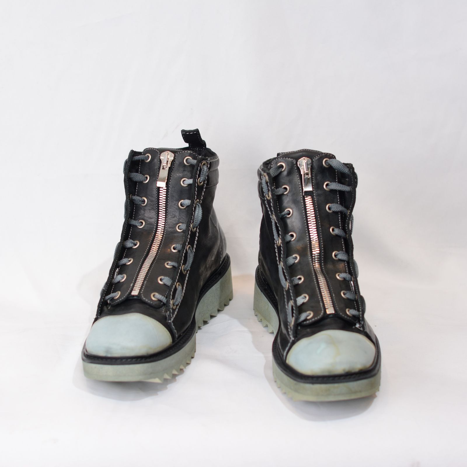 incarnation - HORSE LEATHER SNEAKER ZIP FRONT FZ-2 | chord