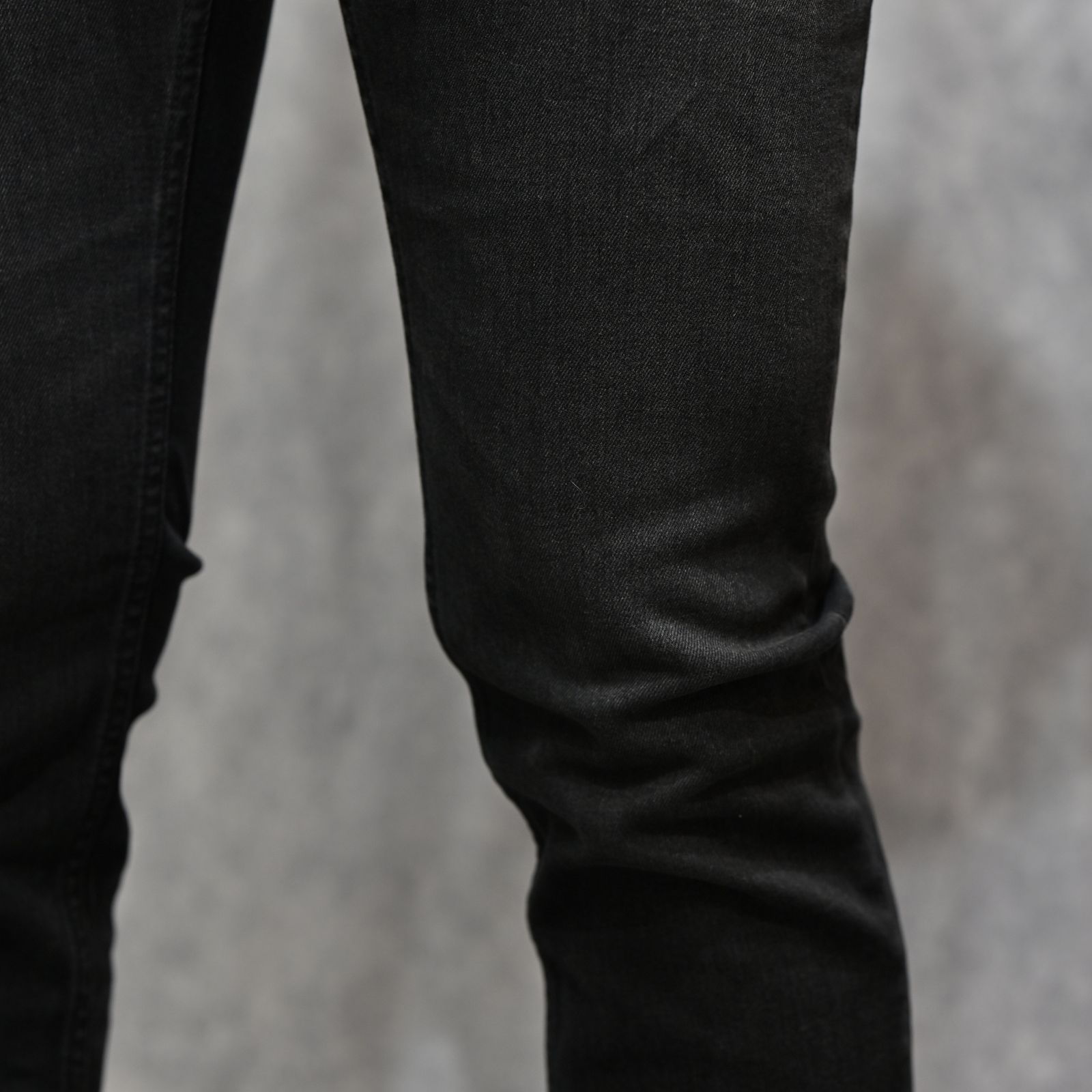 S.Slim STR 5pocket  （BKU） ｜スーパースリム デニムパンツ (ブラック)｜2604-1002
