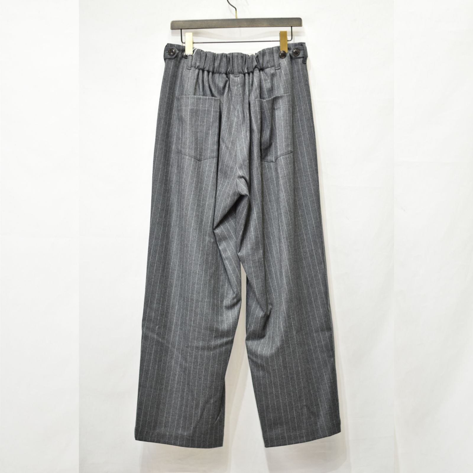 ポケットタックワイドパンツ / LB23AW-PT05-GST (GRAY STRIPE)
