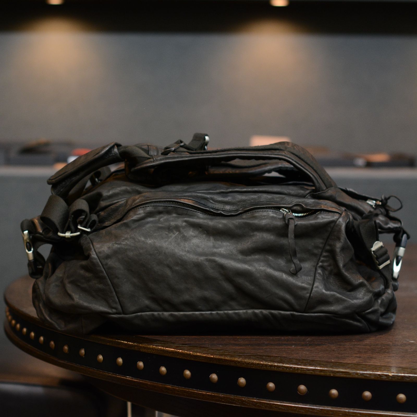 美品「ISAMU KATAYAMA BACKLASH」318-20 レザーブレス