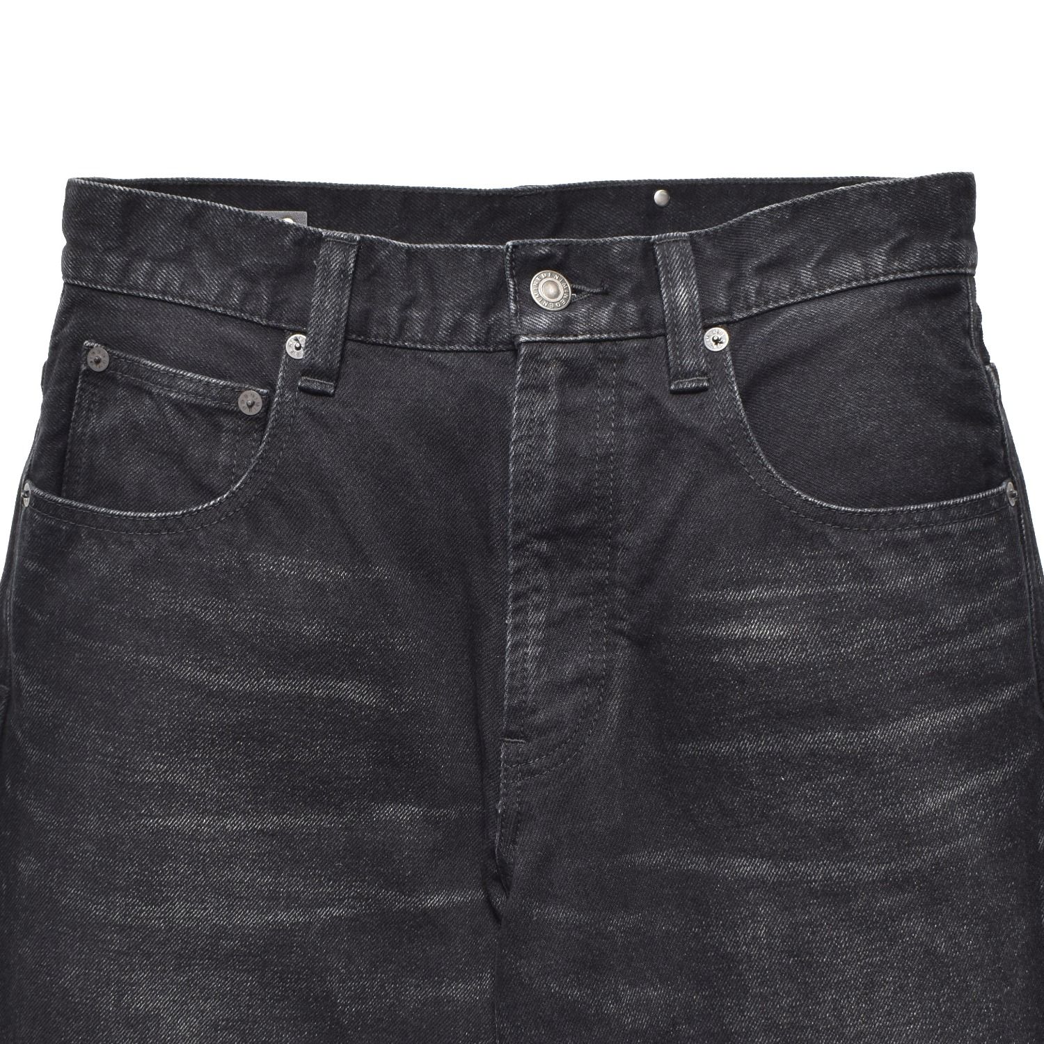 × YUKI TANAKA Wide Straight Pants （BLK） ワイドストレート デニムパンツ （ブラック）｜YT-MND-06