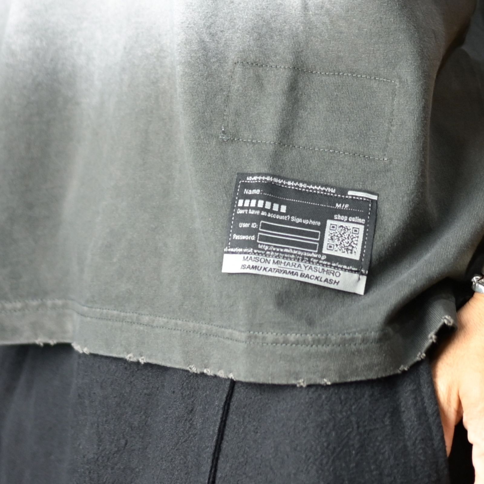 ［25周年記念］ × Maison MIHARA YOSUHIRO 硫化染めTシャツ （BEIGE / ベージュ） MB-25-SH-03C