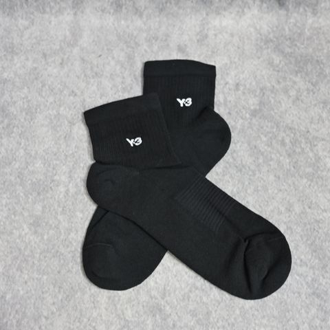 Y-3 CLASSIC LOW SOCKS （BLACK） / ストライプ ソックス （ブラック） JZ6276