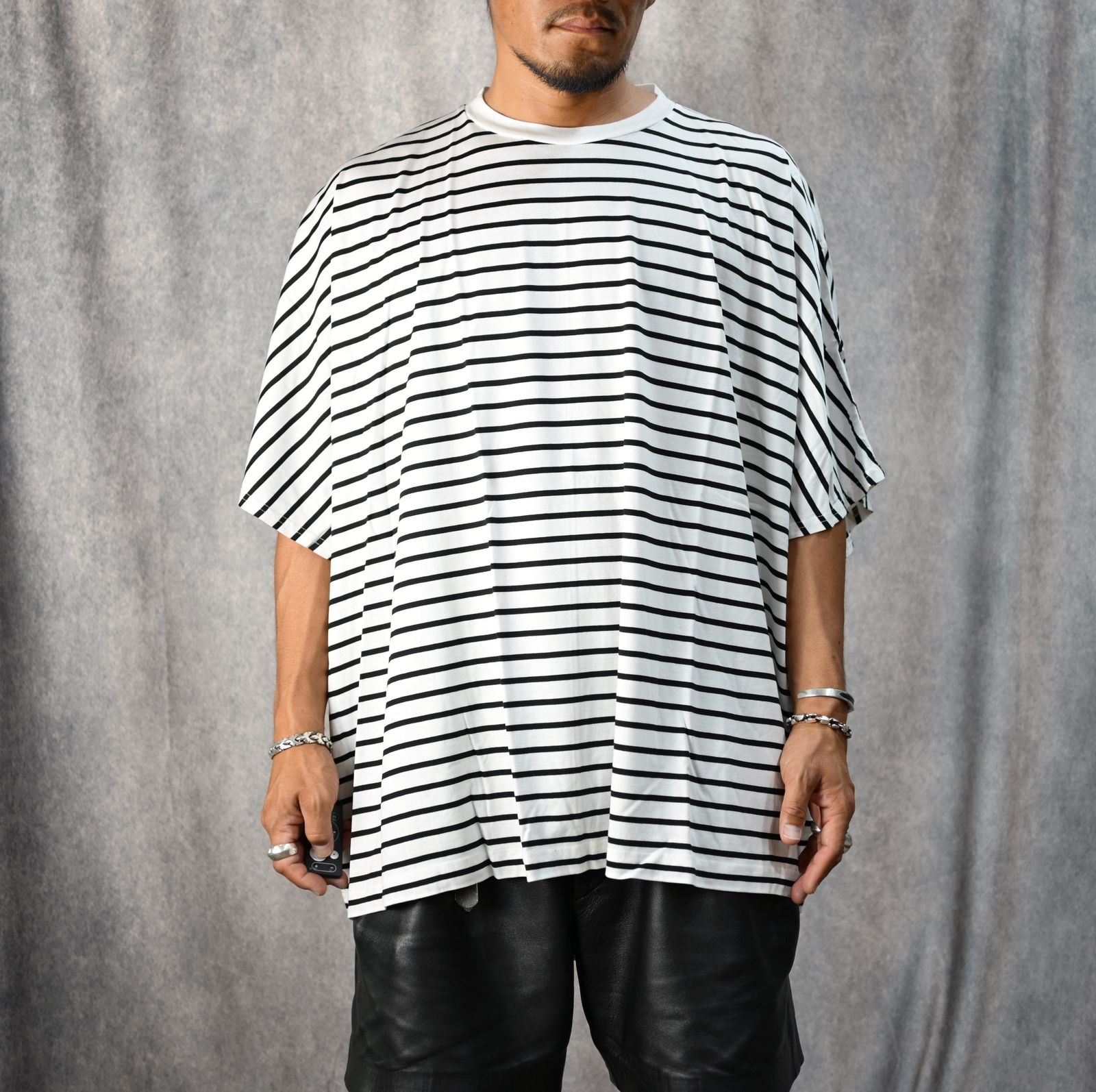 Square Big Border T-SH （WPT） ビッグボーダーTシャツ (ホワイト)