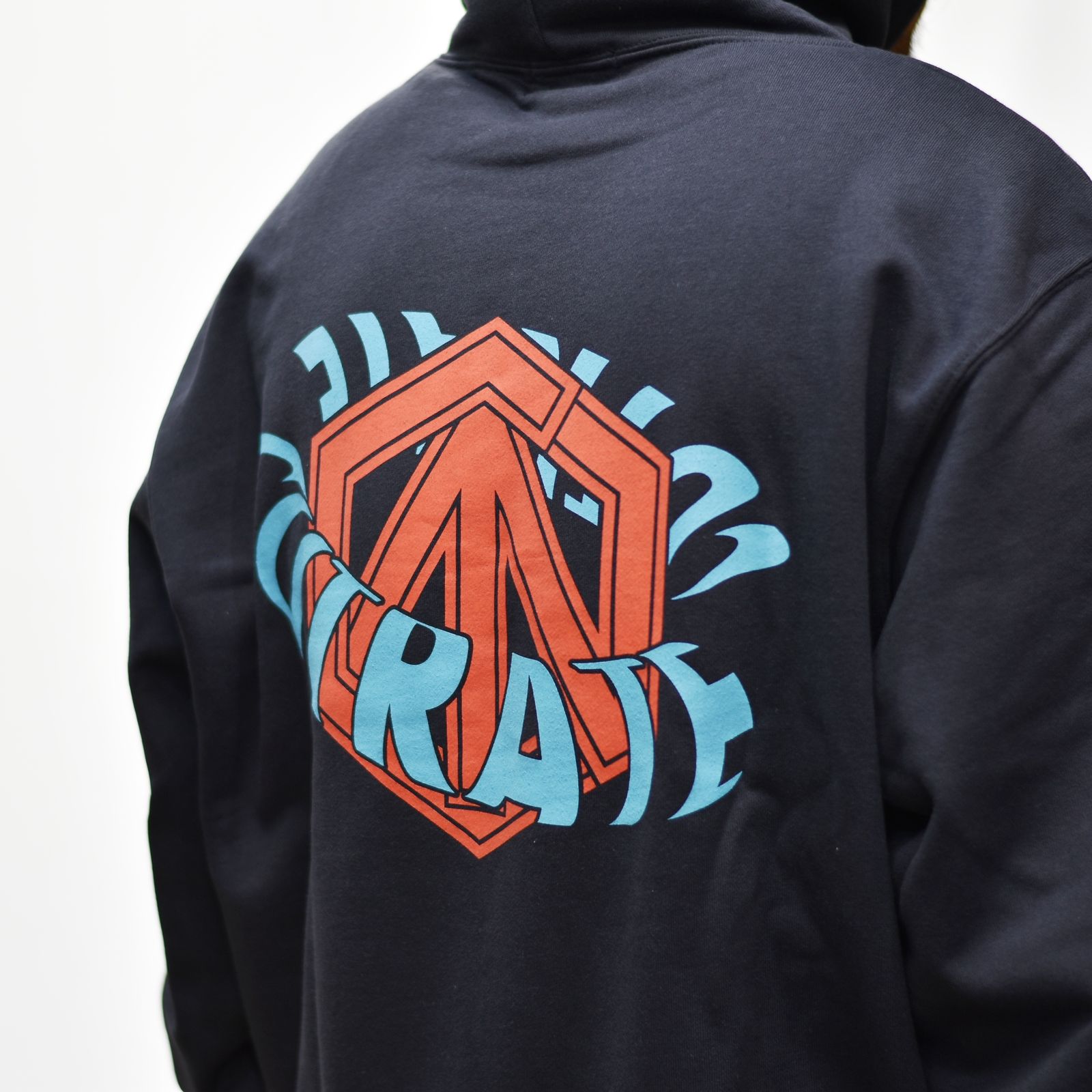 CUTRATE NS LOGO L/S PULLOVER PARKA  (NAVY)