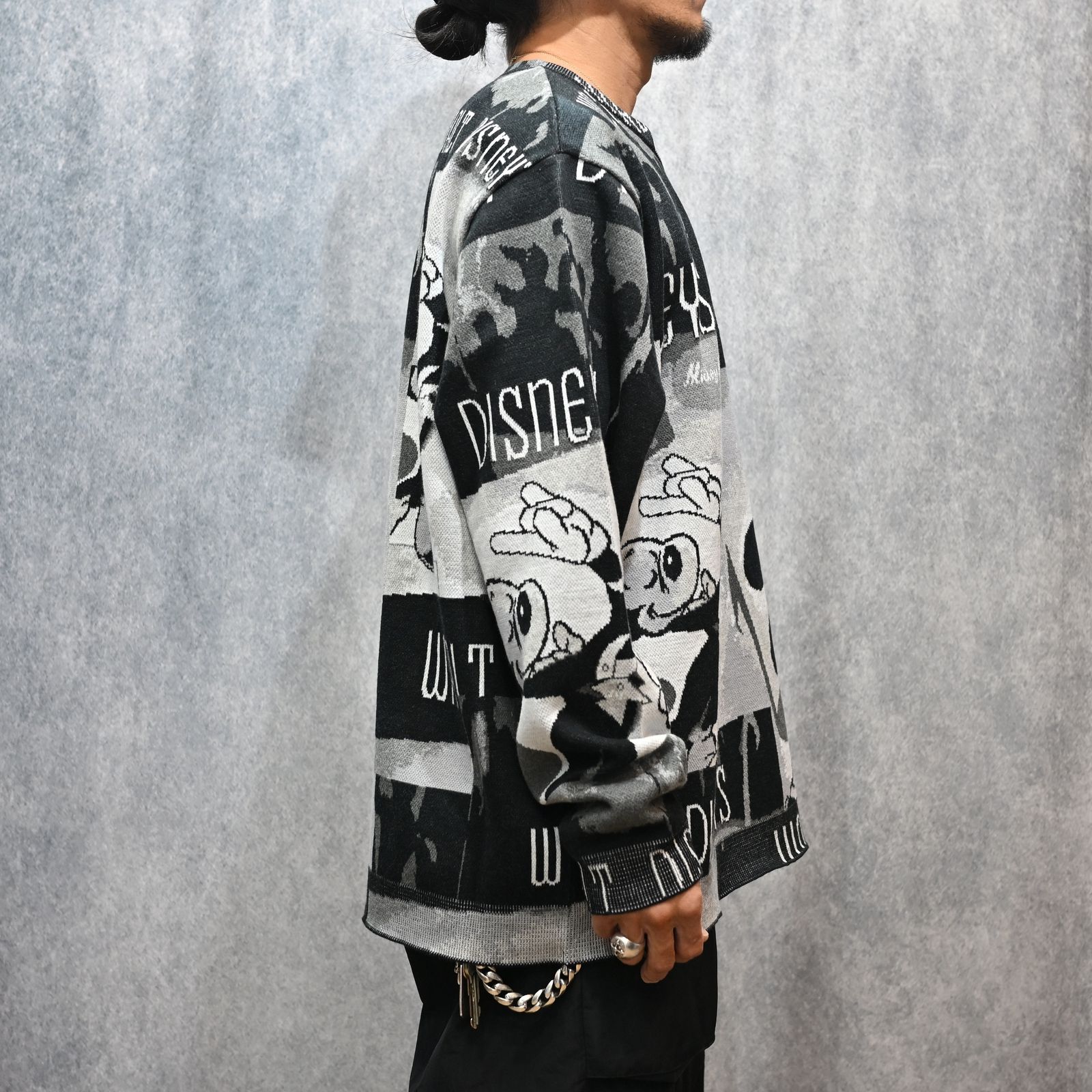 DISNEY VP / PC KNIT COLLECTION CREWNECK  (MICKY/BLACK)｜ディズニー ニット （ミッキー/ブラック） DP-030-3673-10