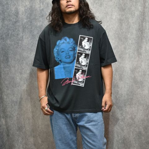 Marilyn Monroe TEE ＜A TYPE＞ (BLACK)｜マリリン・モンロー Tシャツ｜CL-26AW002EX