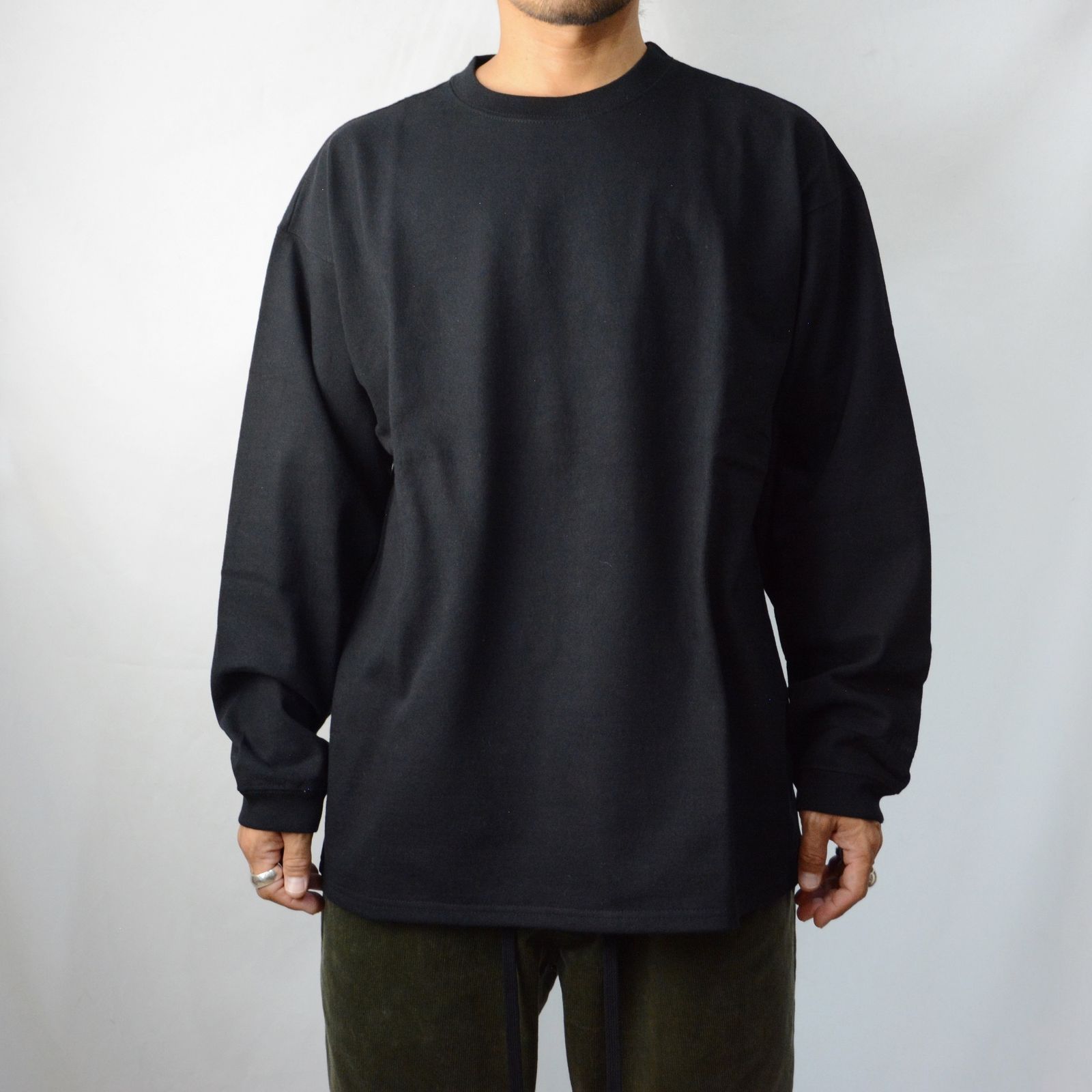 ロングスリーブ カットソー （BLACK）