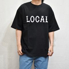 CUTRATE CLASSIC LOCAL LOGO HEAVY WEIGHT DROPSHOULDER S/S -T-SHIRT (BLACK)