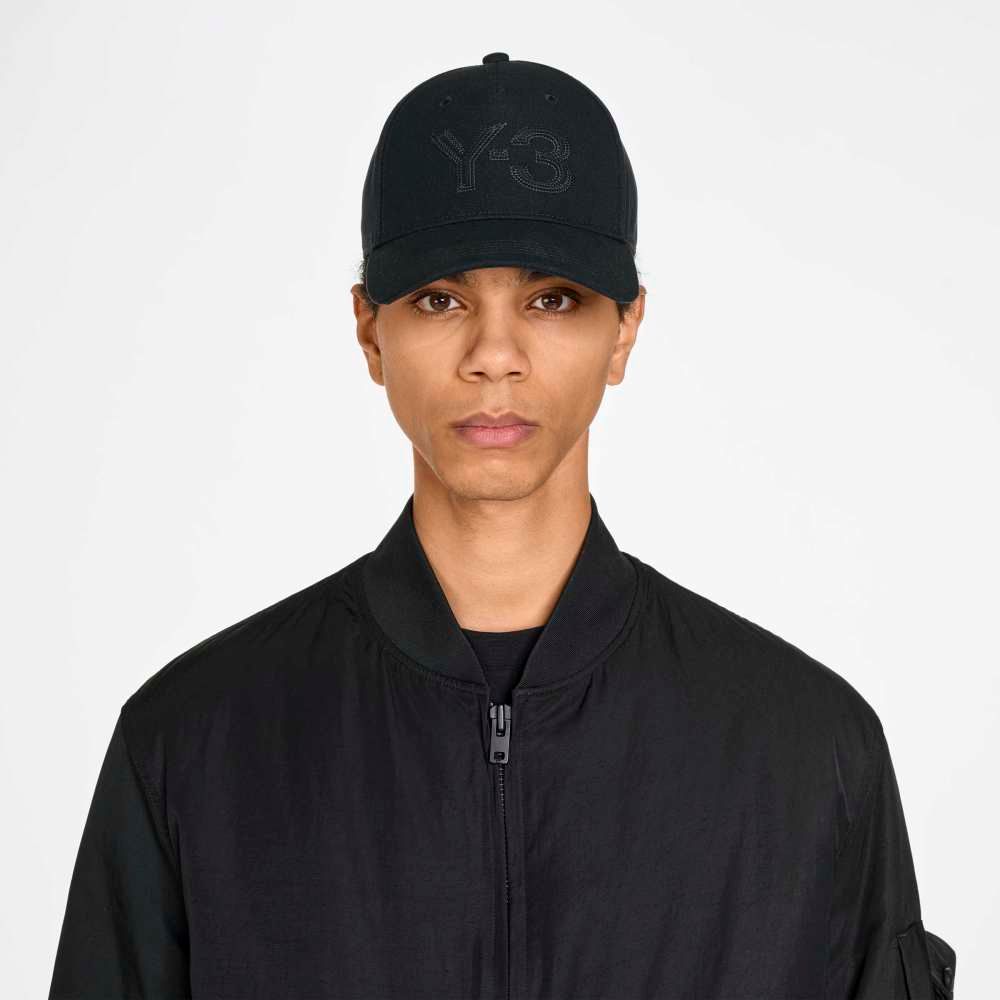 Y-3 LOGO CAP （BLACK × BLACK） / ロゴ刺繡 キャップ （ブラック × ブラック）｜KT0567