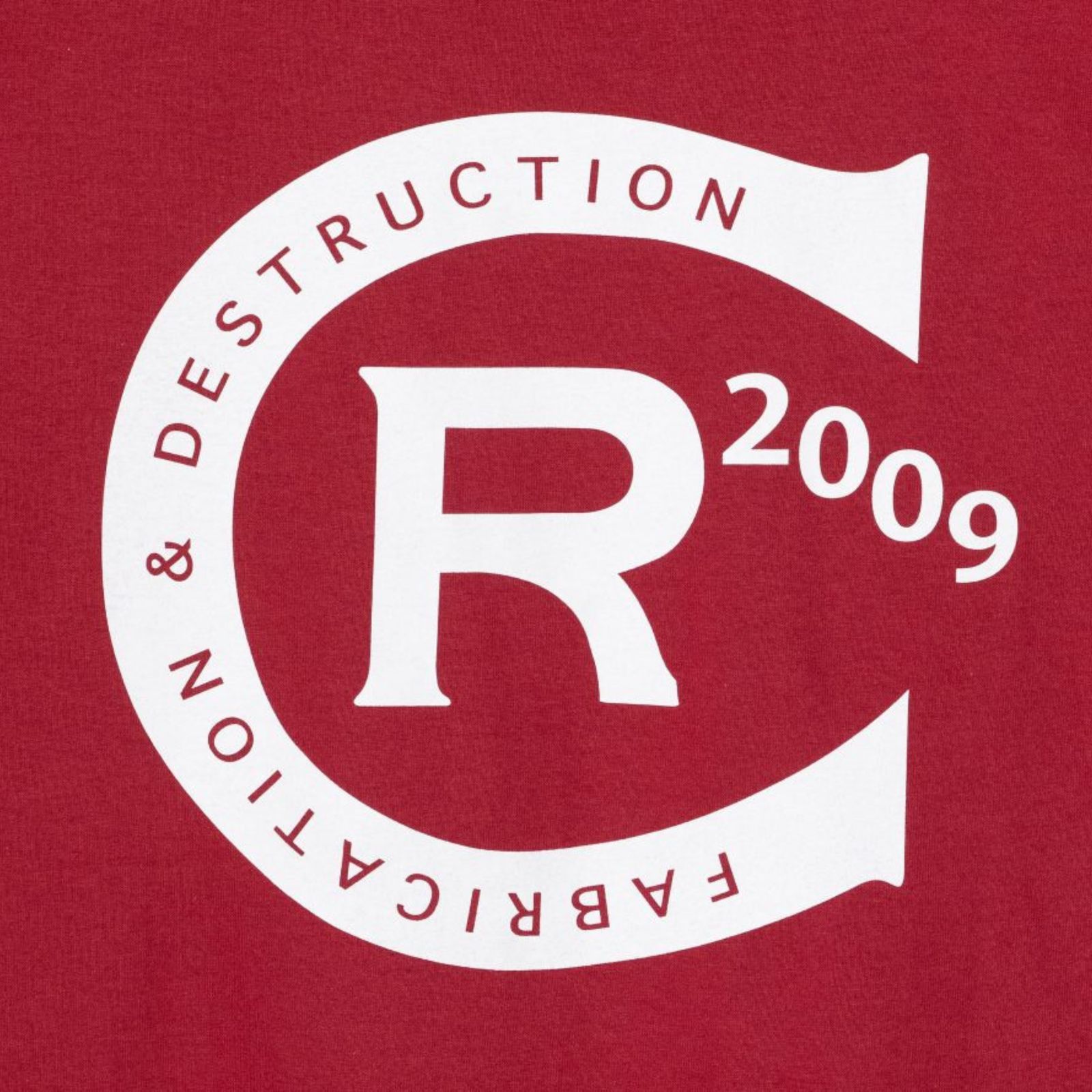 CUTRATE F&D LOGO S/S TEE (CARDINAL RED) / プリントTシャツ