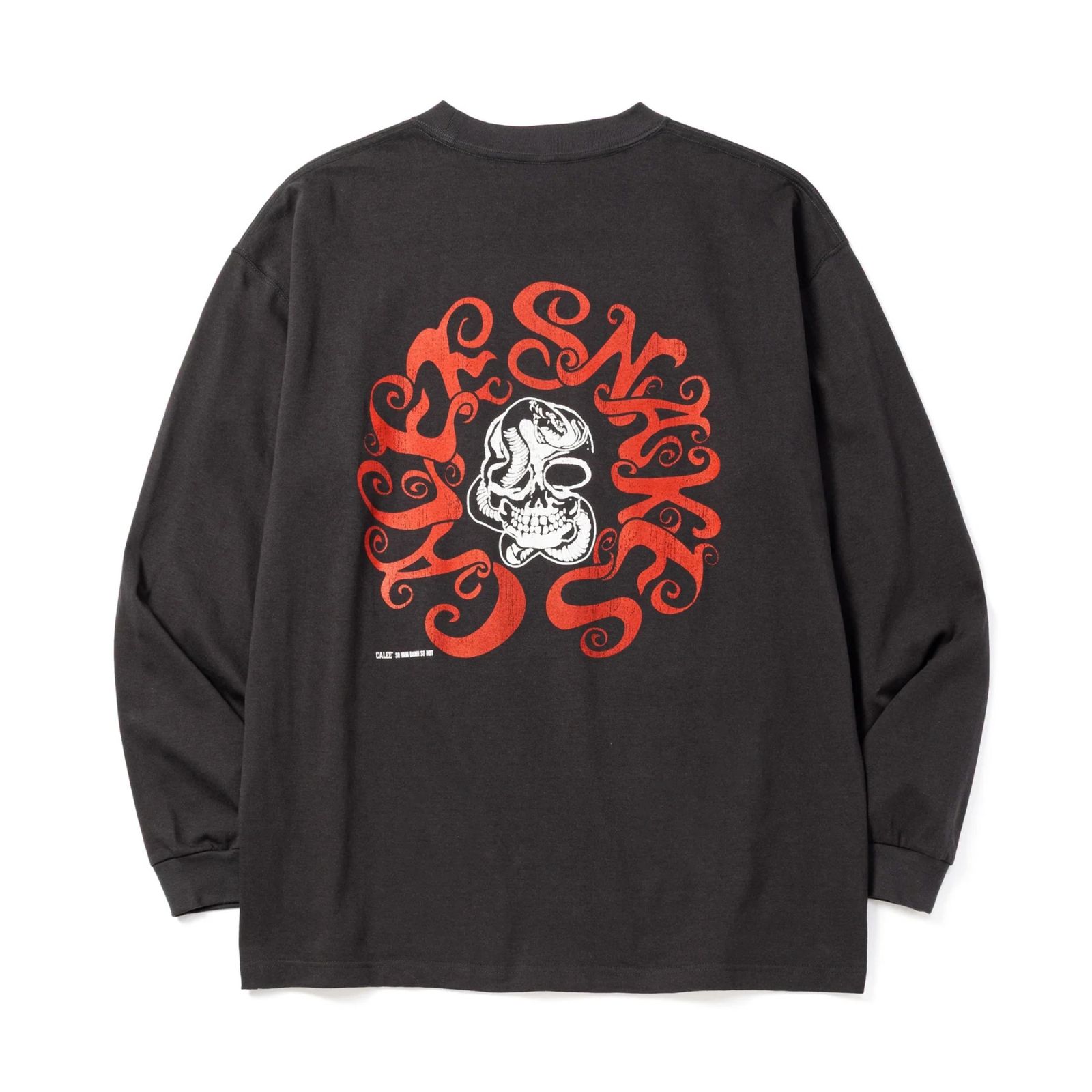 VINTAGE TYPE CALEE SNAKES L/ S TEE (INK BLACK)｜プリント 長袖 Tシャツ｜CL-26AWCS004