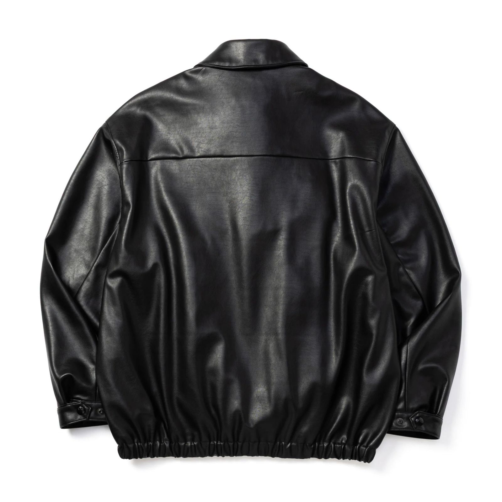 FAUX LEATHER HARRINGTON JACKET (BLACK)｜フェイクレザー ハリントン ジャケット｜CL-26AWJKT005