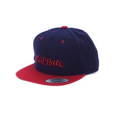 CUTRATE LOGO EMBROIDERY B.B CAP (NAVY/RED)｜ロゴ刺繍 ベースボールキャップ｜CR-26SS004